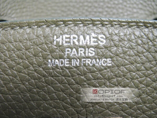 エルメス バーキン35 トリヨンクレマンス オリーブグーン(シルバー金具) her457